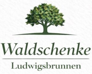 Logo von „Waldschenke Ludwigsbrunnen“ mit stilisiertem Baum