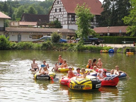 Bootsfahrt auf dem Hetschmühlen-Weiher