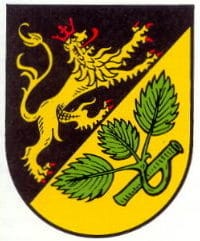 Wappen der Gemeinde "Birkenhördt" in der Pfalz.