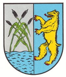 Wappen der Gemeinde "Bruchweiler-Bärenbach" in der Pfalz.