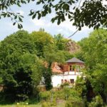 Ausflugslokal, Biergarten, Pension "Burgschänke an der Kropsburg" bei Sankt Martin in der Pfalz