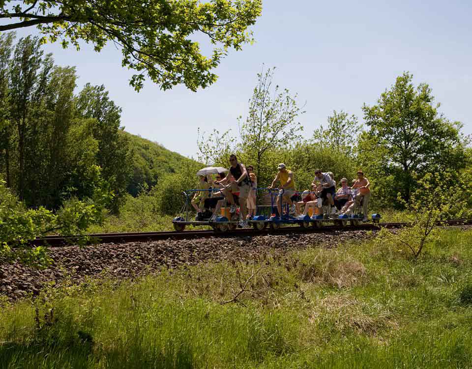 Draisinentour im Pfälzer Bergland