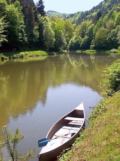 Kanufahren auf dem Paddelweiher