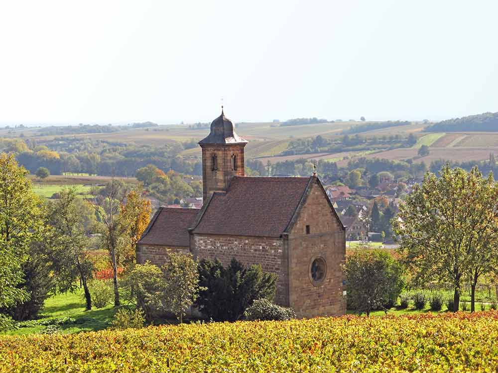 Katholische Nikolauskapelle in Klingenmünster in der Pfalz