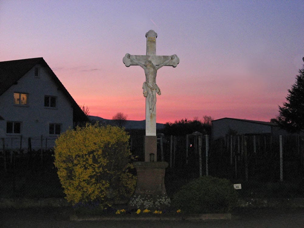 Wegekreuz in Venningen in der Pfalz