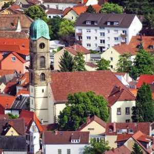 Die Burgkirche in Bad Dürkheim an der Weinstraße