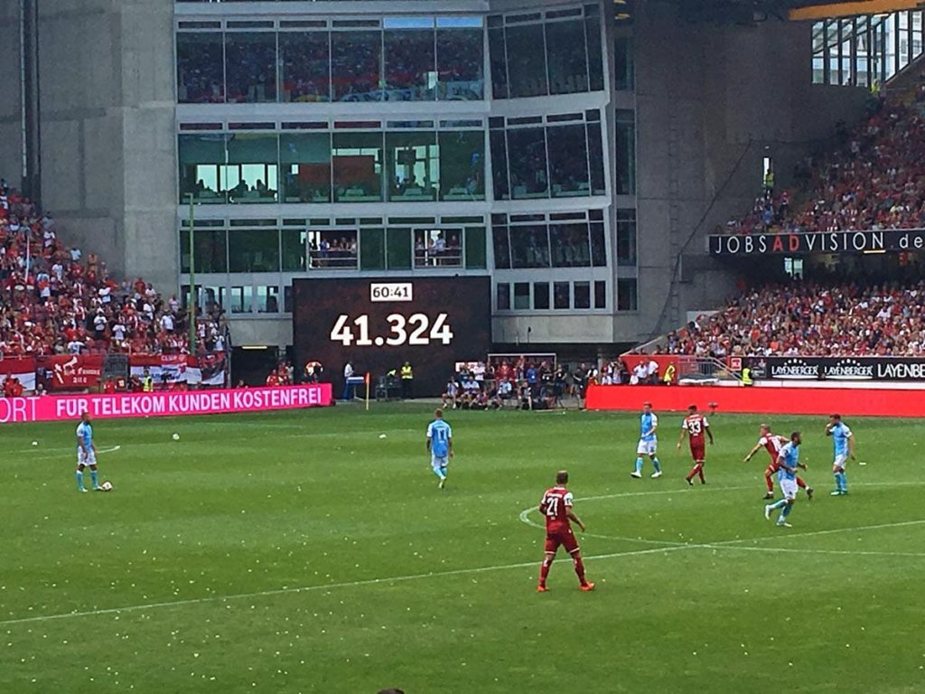 Fritz-Walter-Stadion auf dem Betzenberg in Kaiserslautern in der Pfalz