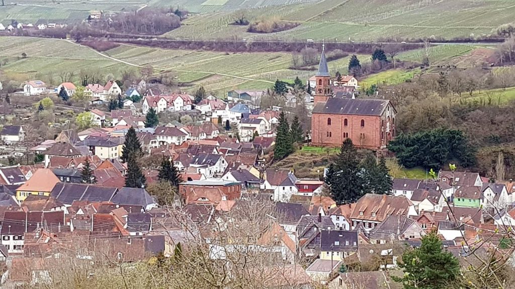 Blick auf Albersweiler - Pfalz