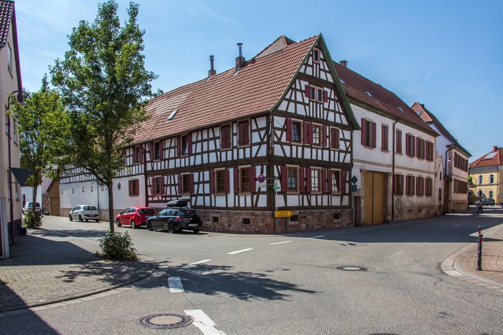 Fachwerkhäuser in Steinweiler in der Pfalz