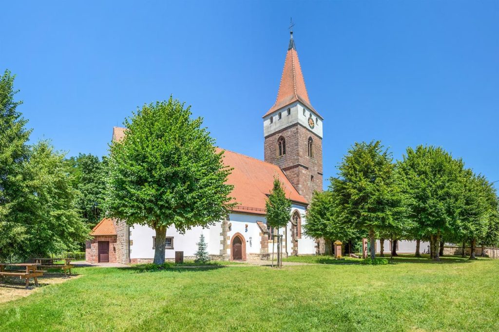Protestantische Kirche in Minfeld in der Pfalz