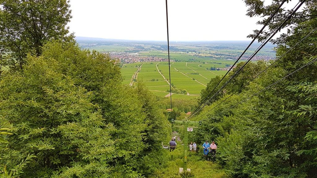 Die Rietburgbahn in Edenkoben in der Pfalz