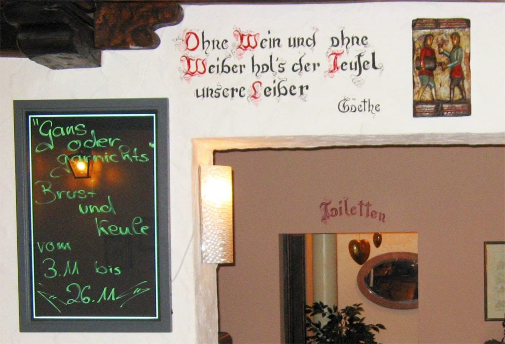 Weinstube in der Pfalz