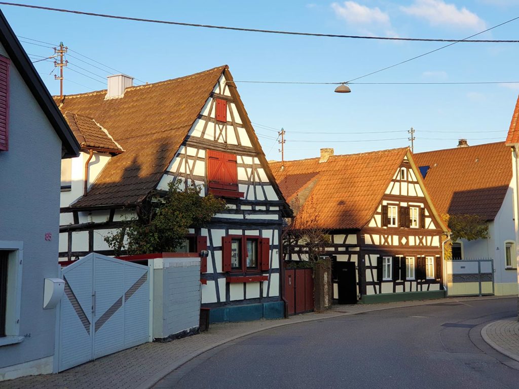 Fachwerkhäuser in Hochstadt in der Pfalz