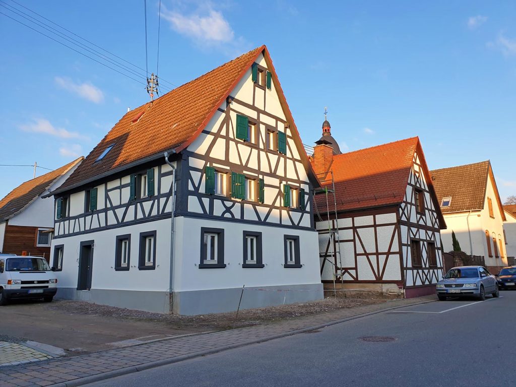Fachwerkhäuser in Lustadt in der Pfalz