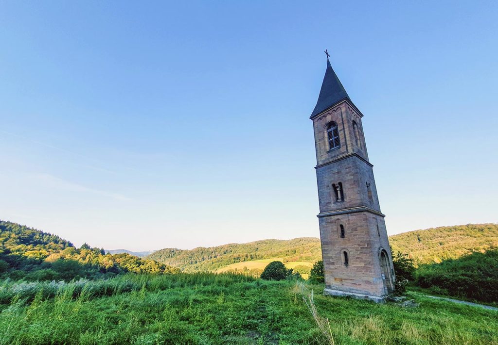 Der Glockenturm in Falkenstein in der Pfalz