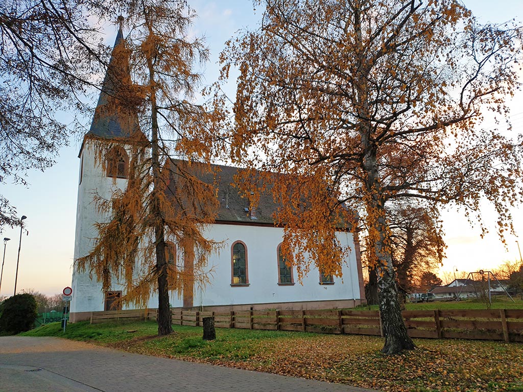 Die protestantische Kirche in Altdorf in der Pfalz