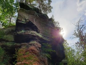 Burg Ruppertstein bei Ruppertsweiler im Pfälzerwald in der Südwestpfalz