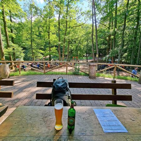 Biergarten Waldhütte Hellerhütte im Pfälzerwald