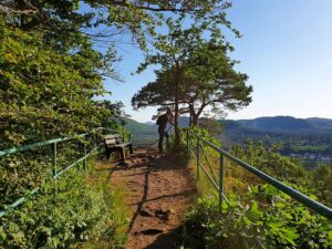 Felsenburgruine Lindelskopf bei Ludwigswinkel und Fischbach bei Dahn im Pfälzerwald, Südwestpfalz, Wasgau