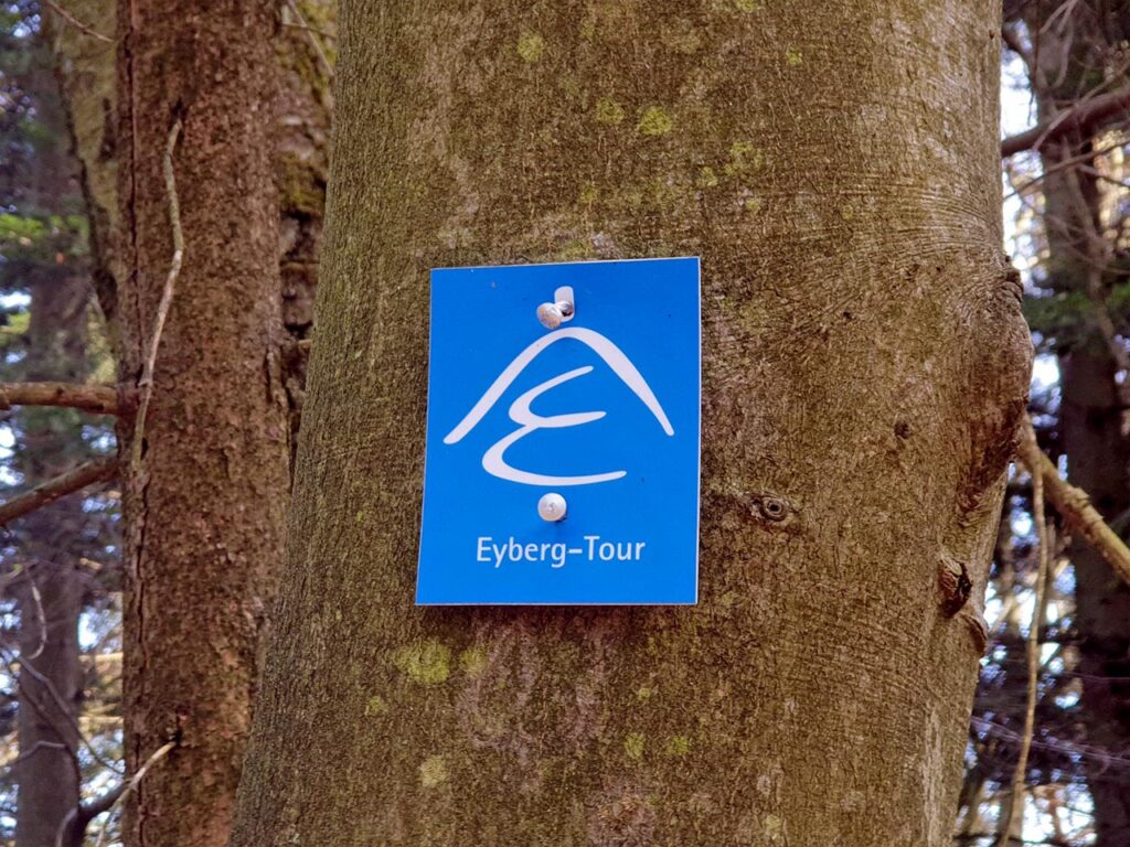 Wegweiser Eyberg-Tour im Dahner Felsenland im Pfälzerwald