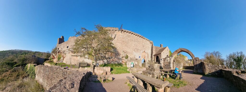 Panorama Madenburg in Eschbach, Südliche Weinstraße, Pfalz