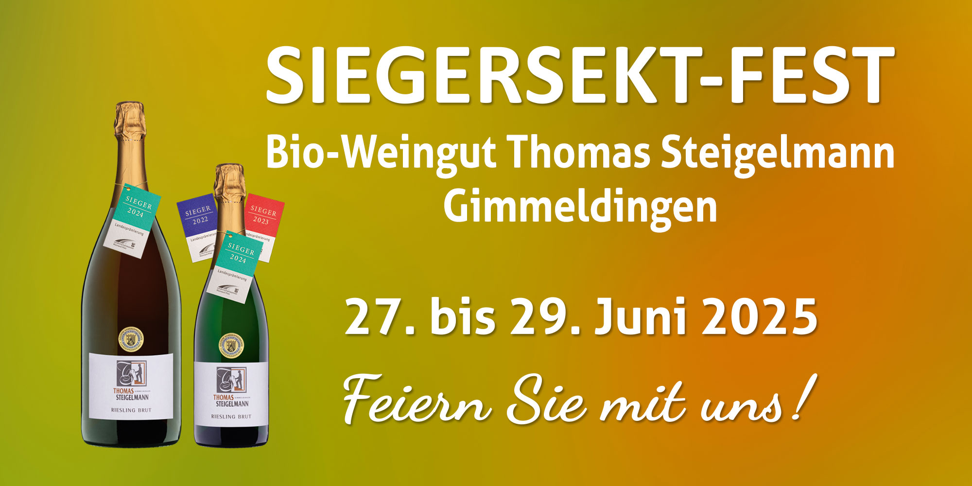 Weingut Steiglmann in Neustadt: Siegersekt-Fest 2025